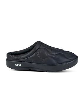 Oofos OOmg Slipper Black Primaloft Mule Recovery Shoe Women’s 11 Comfort Slip On